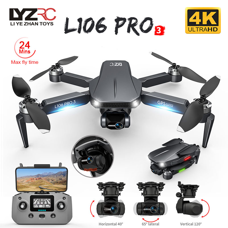 Drone Camera With Gimbal - L106 Pro 3 طائرة بدون طيار