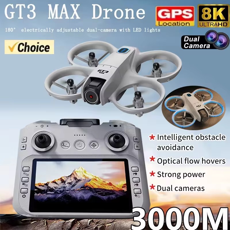 طائرة بدون طيار GT3Max HD 8K ل - مراجعة Drone Camera Wide Angle وسعره