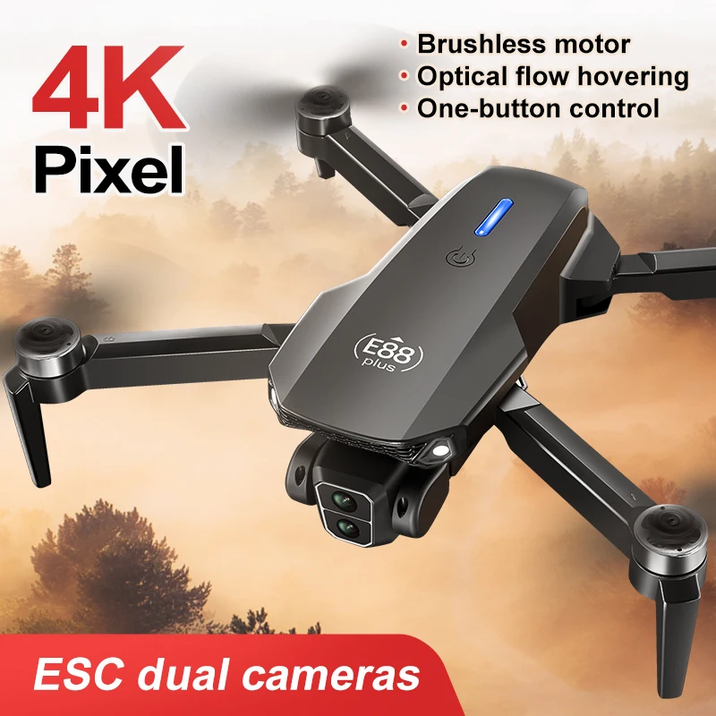 طائرة بدون طيار E88 Plus Quadc - مراجعة Drone Camera Hd وسعره