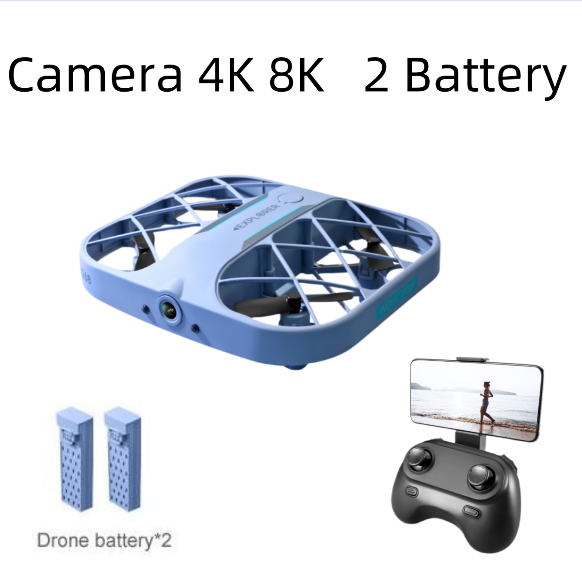 طائرة JJRC H107 FPV RC بدون طي - مراجعة Drone Camera Hd وسعره